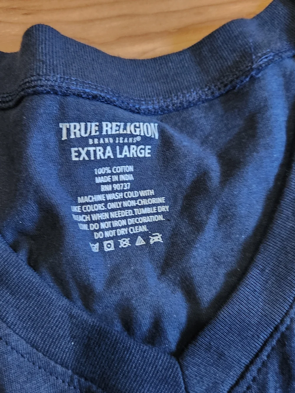 Men's Navy V-Neck T-Shirt